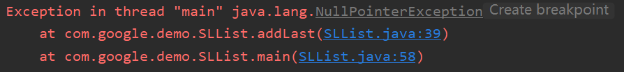 熟悉的 NullPointerException